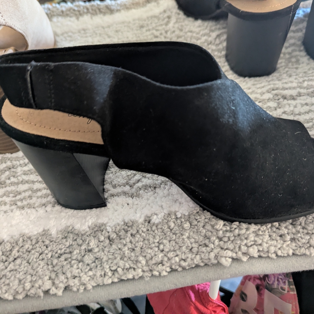 Dexflex Comfort Black Women's Mule Heels Size 7